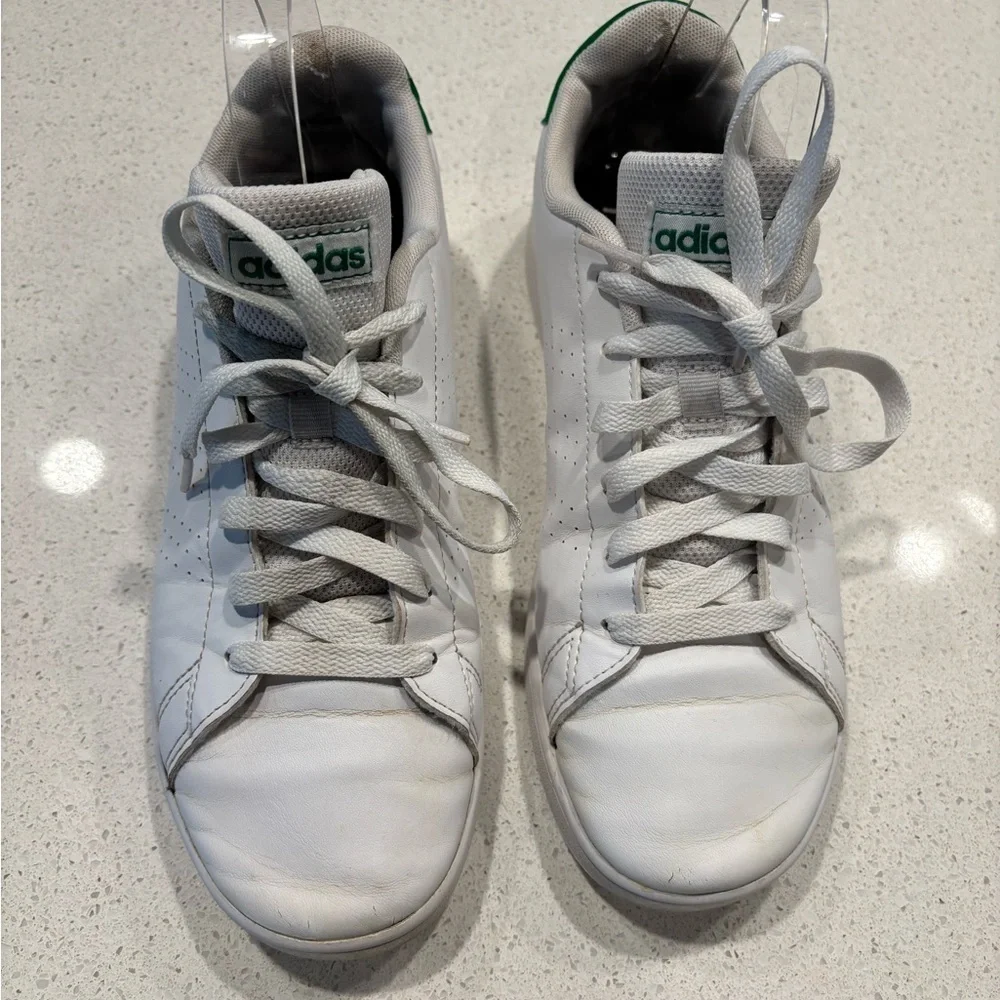 Adidas Classic White and Green Sneakers